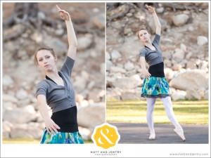 Teen Portrait at Galena Creek Park - girl doing ballet