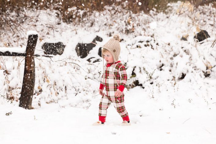 Cute Holiday pajama mini sessions in Reno by Reno Family Photographer
