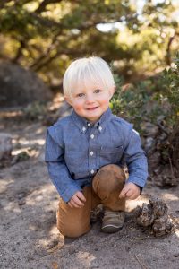Rustic Western Retro Themed Fall Lake Tahoe family portrait at Sand Harbor by Lake Tahoe Family Photographer