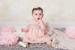 Glittery and bubbly sitter session by Reno Baby Photographer