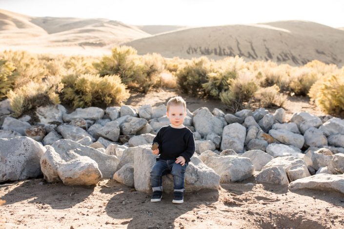 Dessert Two Year Portraits by Reno Child Photographer at Golden Eagle Regional Park in Sparks, NV