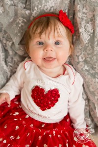 Valentine's Day Baby Photos by Reno Baby Photographer