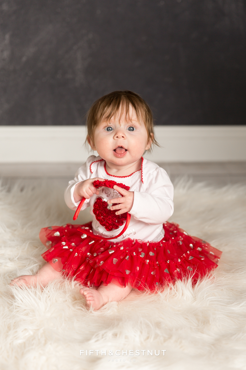 Valentine's Day Photos of a sweet baby girl