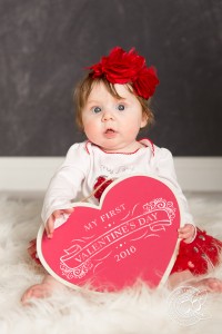 Valentine's Day Baby Photos by Reno Baby Photographer