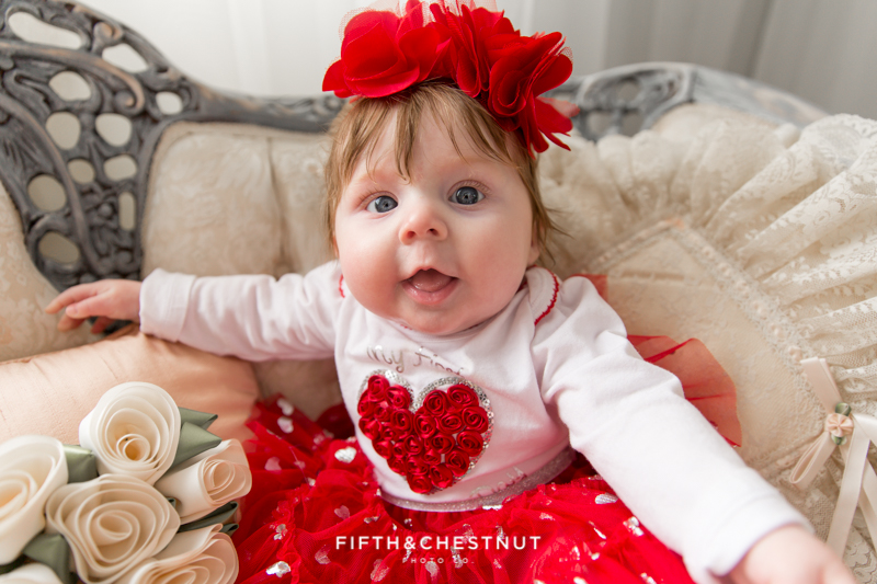Valentine's Day Photos of a sweet baby girl