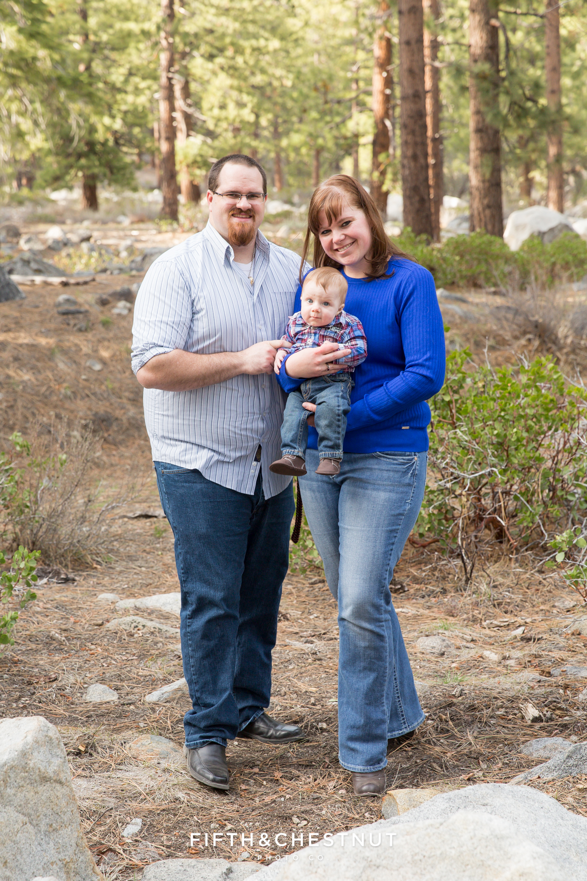 Reno Family Portraits in Spring at Galena Creek Park