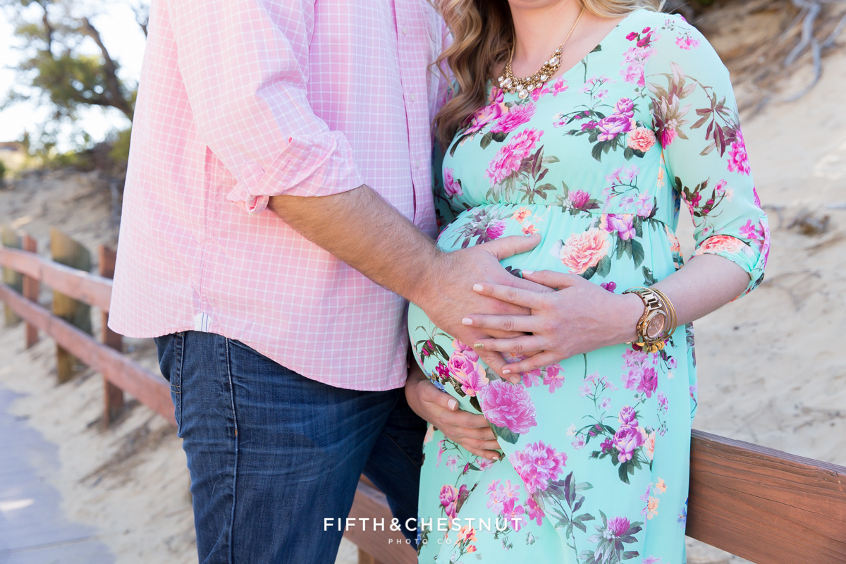 Sand Harbor portraits of a lovely pregnant woman in Spring by Reno Maternity Photographer