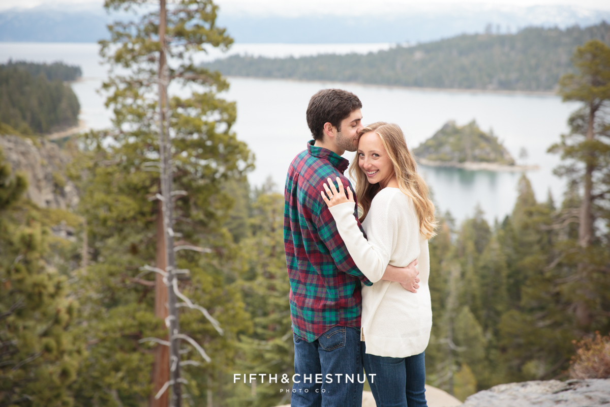 Lake Tahoe proposa photos with Eagle Falls Portraits by Lake Tahoe Wedding Photographer