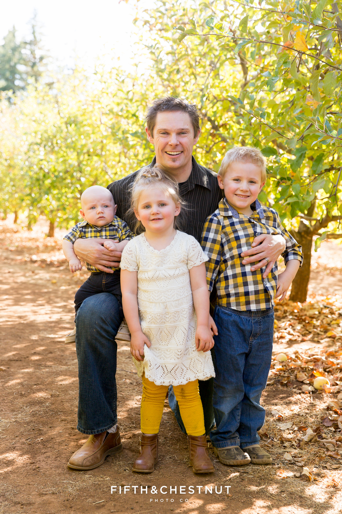 Apple Hill Portraits of Family of Five by Reno Family Photographer