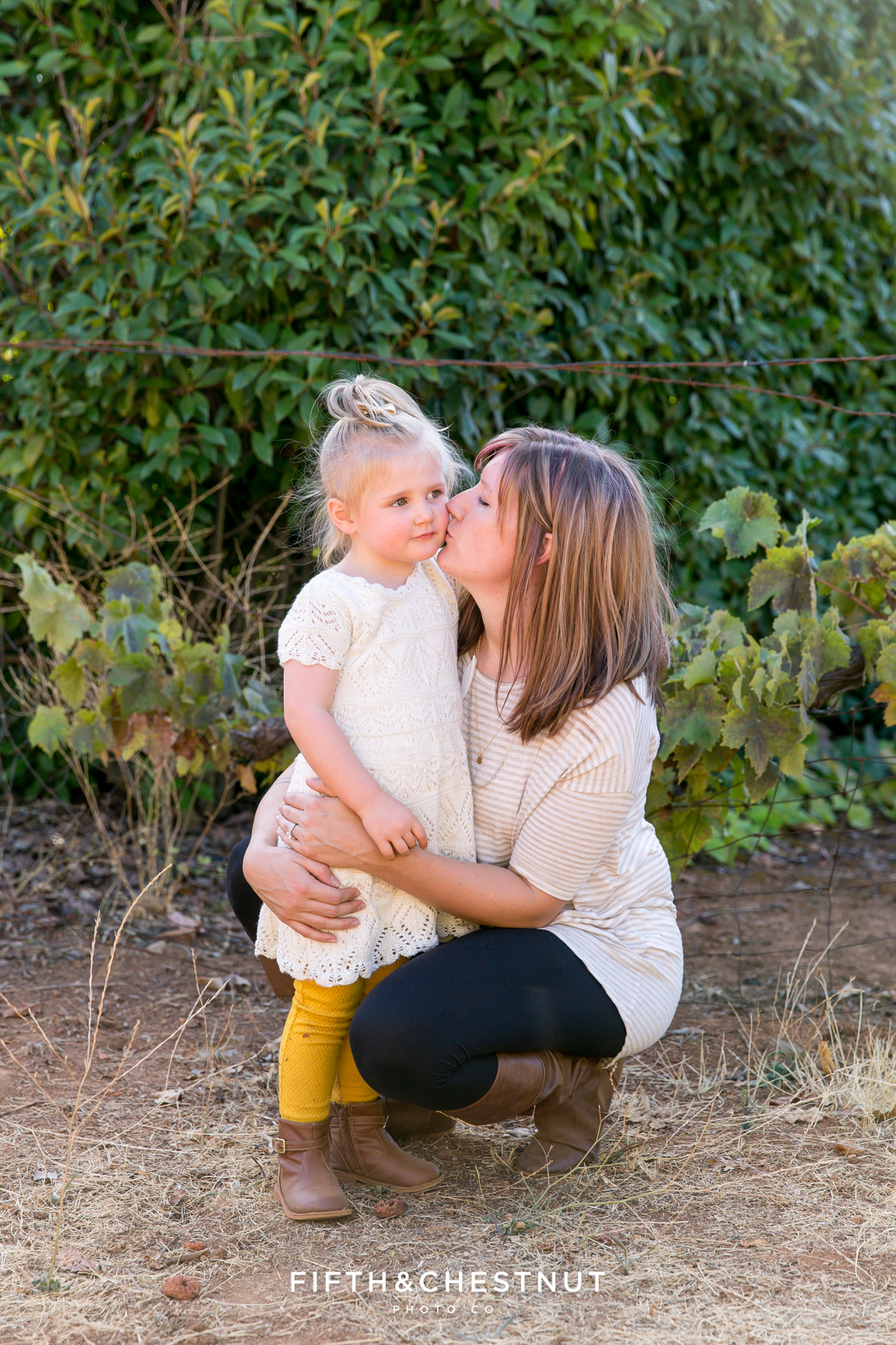 Apple Hill Portraits of Family of Five by Reno Family Photographer