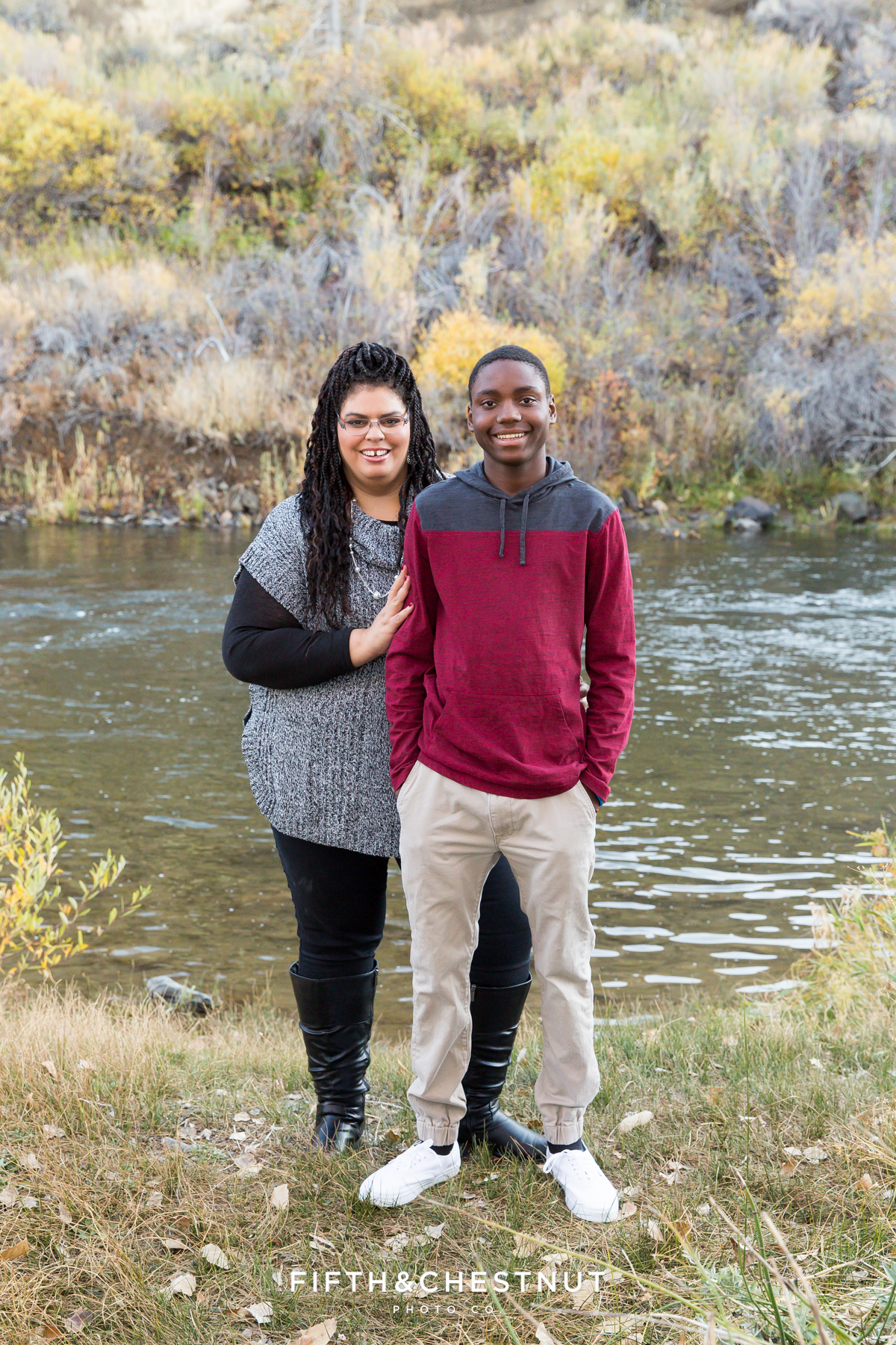 Beautiful fall family portraits at Mayberry Park in Reno by Reno Family Photographer