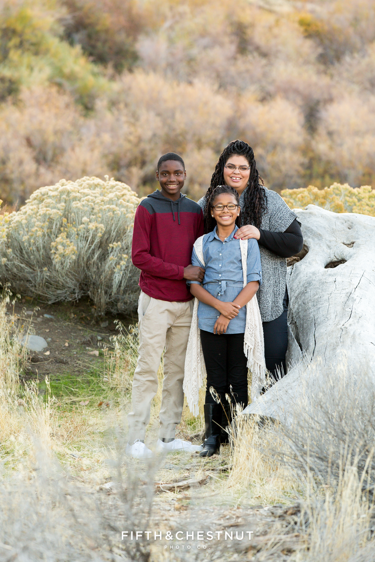Beautiful Reno fall family portraits at Mayberry Park in Reno by Reno Family Photographer
