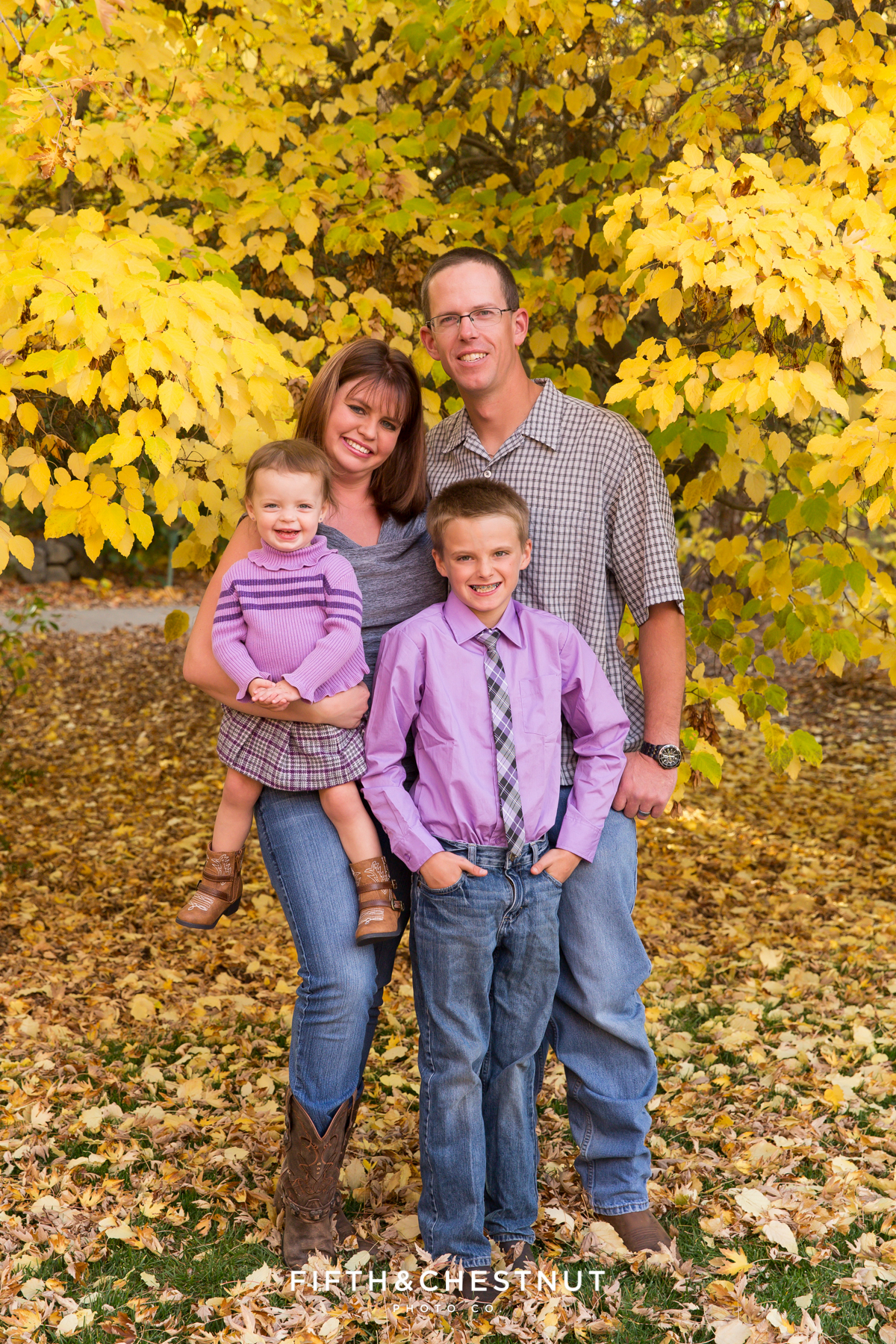 Fall Family Potraits in Reno of the Gerkens by Reno Family Photographer