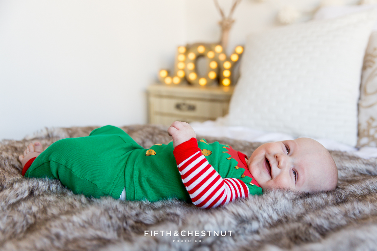 Holiday Pajama Portraits of the Hume Kids by Reno Child Photographer