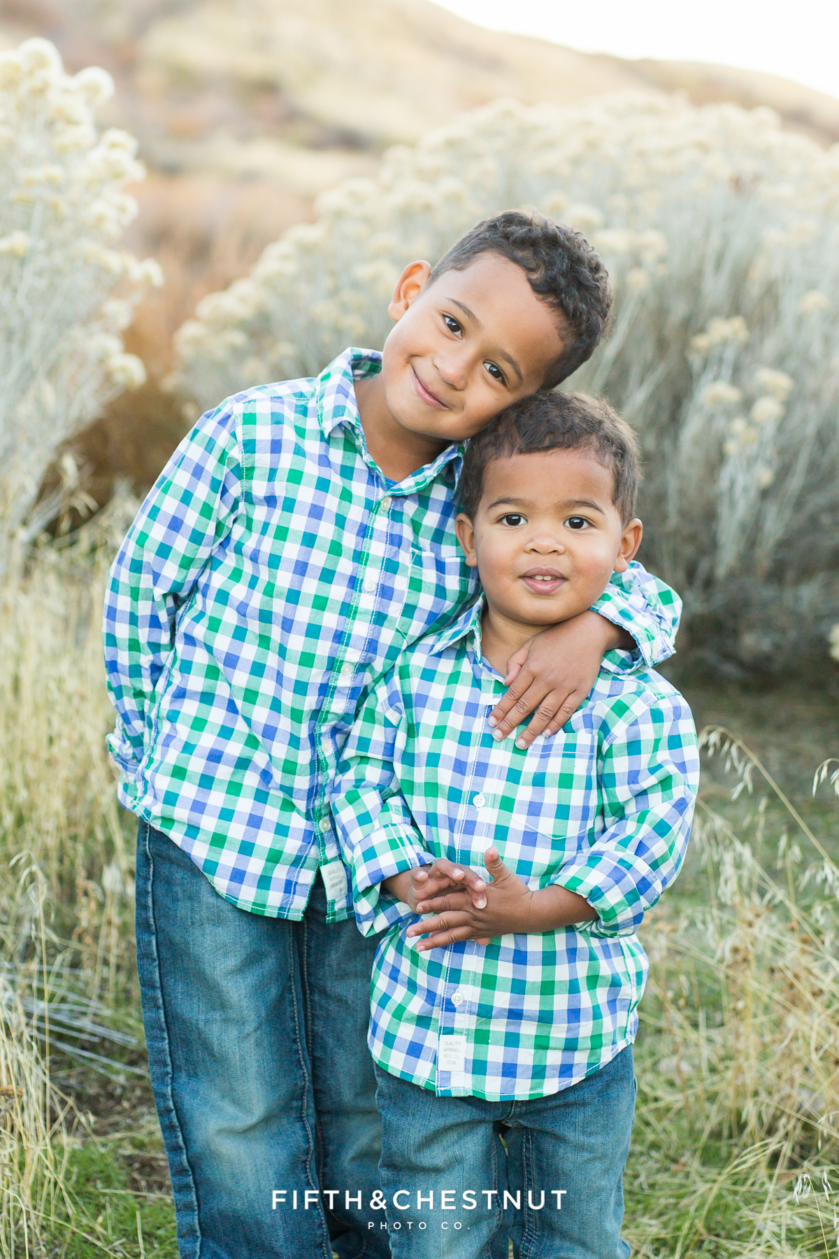 Portraits of brothers at Mayberry Park by Reno Child Portrait Photographer