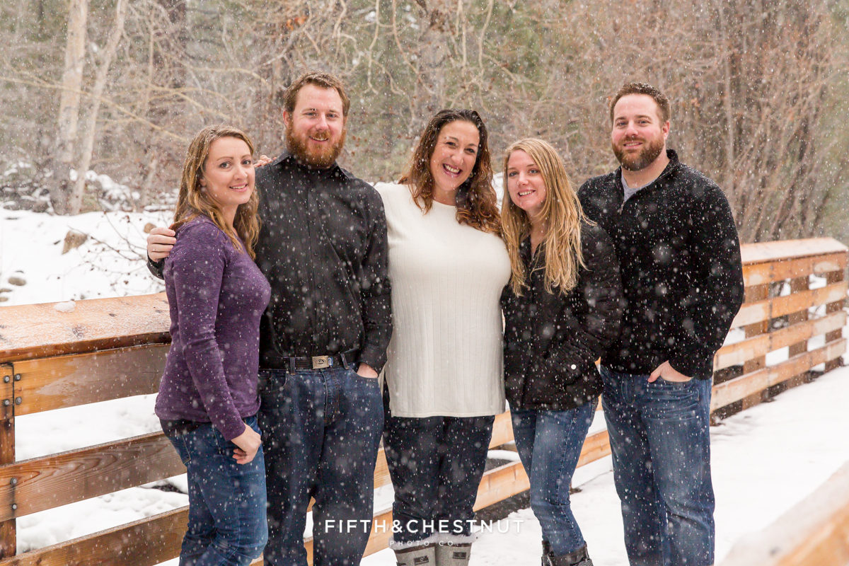 Pre Holiday Portraits at Galena Creek Park by Reno Family Photographer in the snow