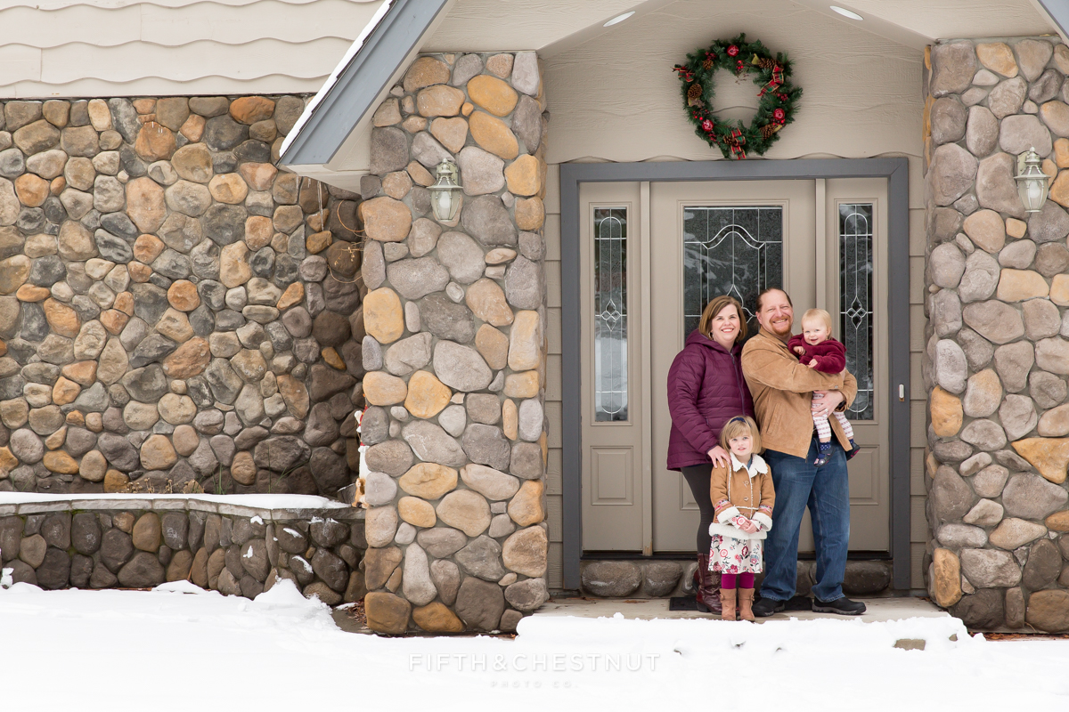 Winter Family Portraits in Verdi by Reno Family Photographer