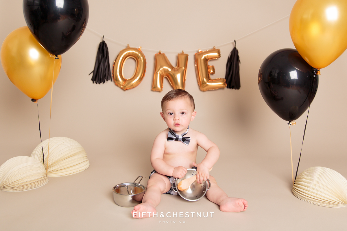 Cute baby portrait of toddler for his one year spaghetti smash toddler portraits