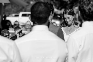 Bride reads vows to her husband for their North Lake Tahoe Wedding by Tahoe Photographer