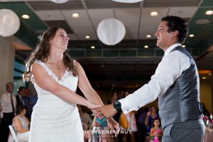 Bride and groom's first dance at their North Tahoe Event Center Wedding