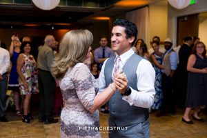 Mother and son dance at a North Tahoe Event Center Wedding