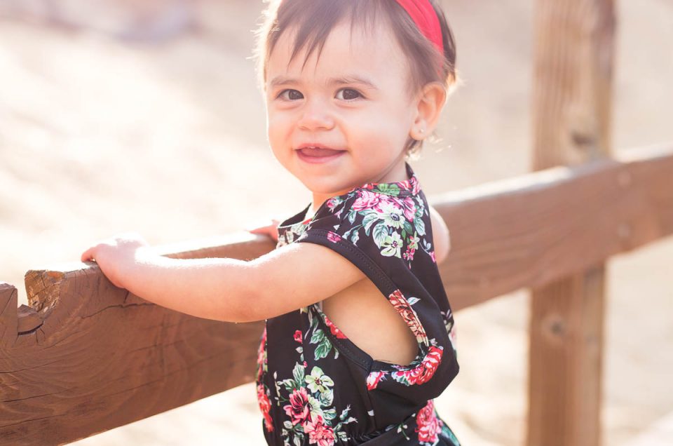 Saoirse’s Fashionable One Year Portraits by Reno Child Photographer