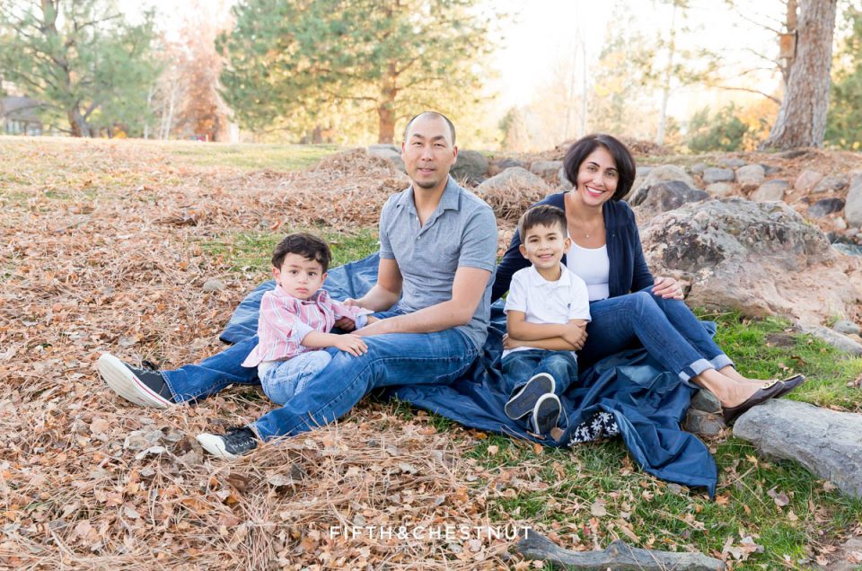 Caughlin Ranch Family Portraits in Fall by Reno Family Photographer