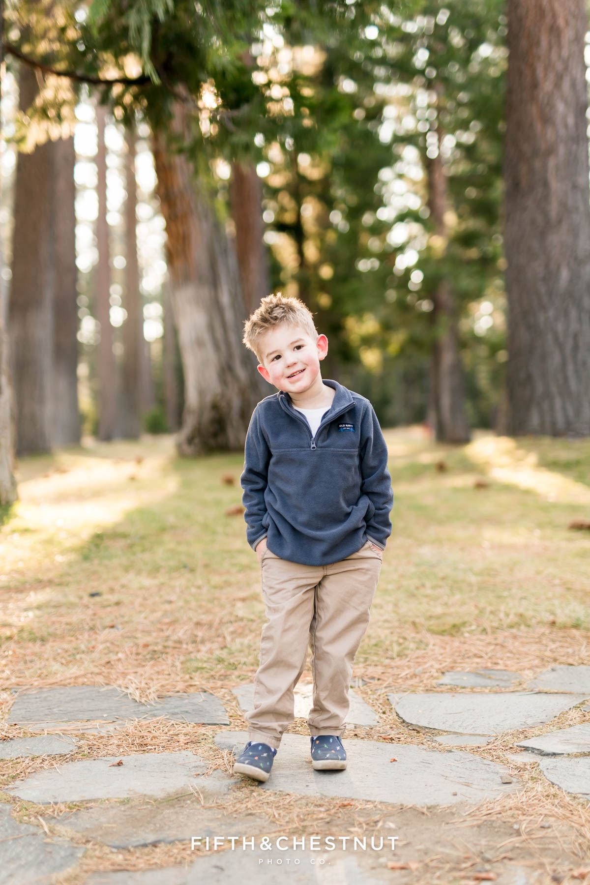 Fall four year old portraits by Reno Child Portrait Photographer in Lake Tahoe