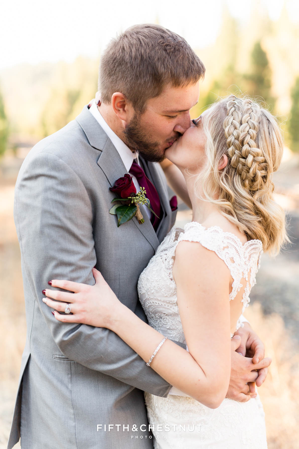 Romantic Gorgeous Fall Twenty Mile House Wedding Photos by Tahoe Wedding Photographer
