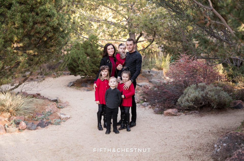 Elegant Red and Black Reno Fall Family Portraits | Reno Family Photographer