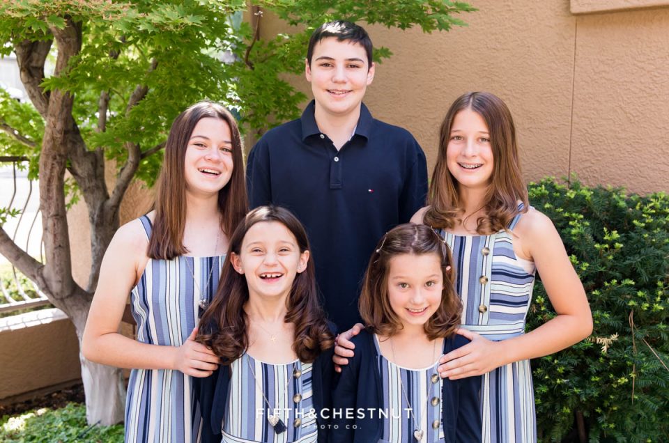 Coordinated Summer Caughlin Ranch Family Photos by Reno Family Photographer