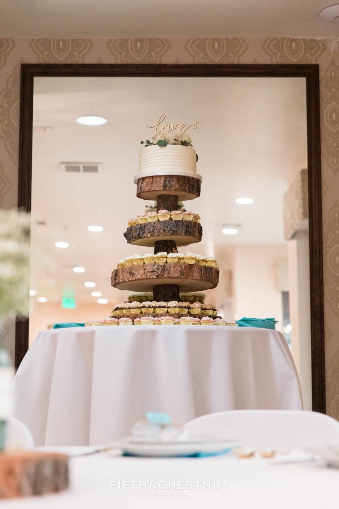 Wedding Cake at an Idle Hour Wedding in Lake Tahoe