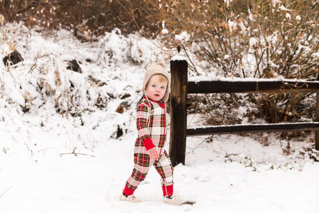 Cute and Snowy Reno Holiday Mini Portraits by Reno's Best Family Photographer