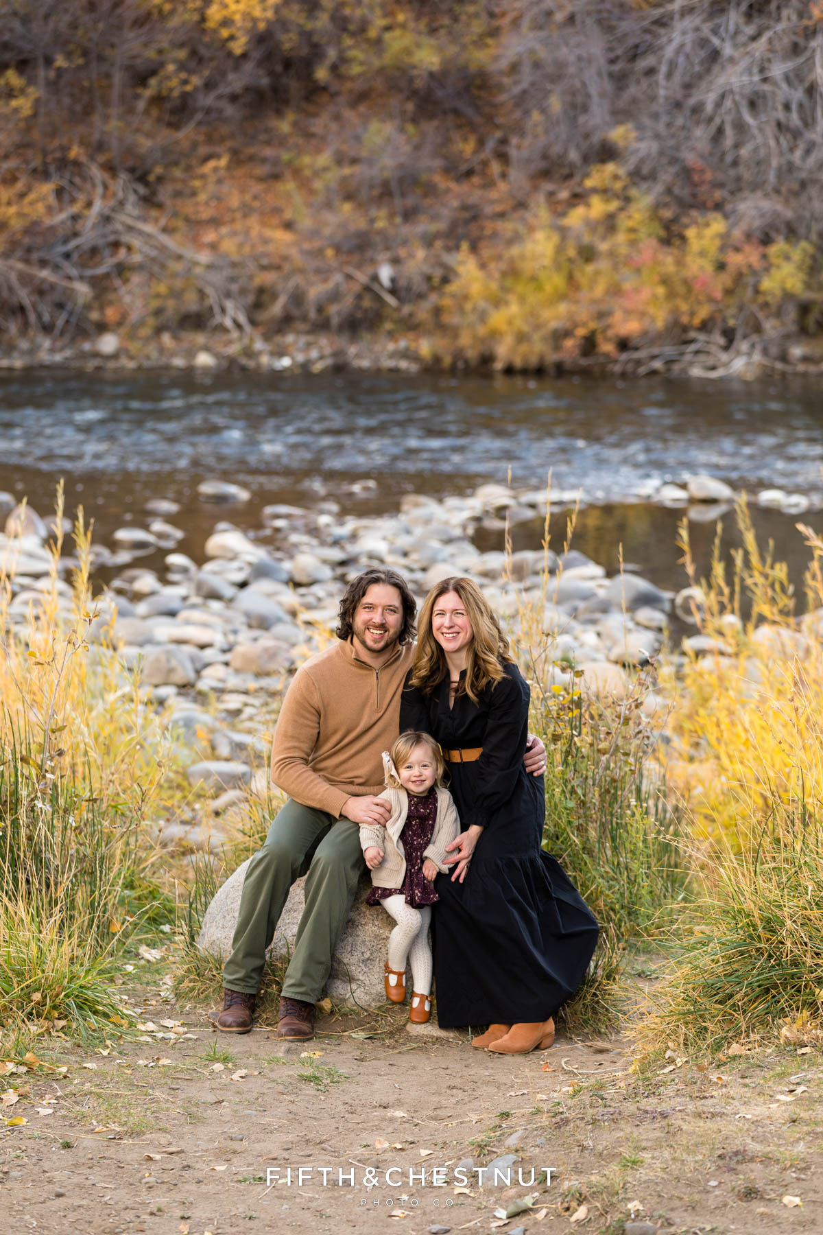 Ethereal Fall family portrait at Mayberry Park by Reno Family Photographer