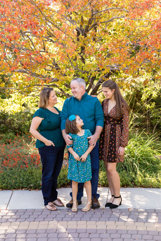 Gorgeous early fall family portraits in Reno by Reno Family Photographer with a family of 4