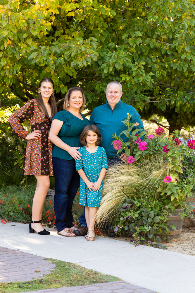 Gorgeous early fall family portraits in Reno by Reno Family Photographer with a family of 4