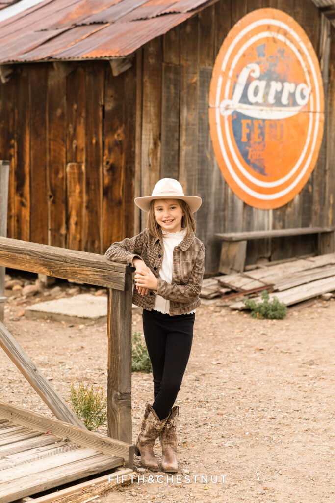 Western Themed Fall Family Portraits in Reno by Reno Family Photographer