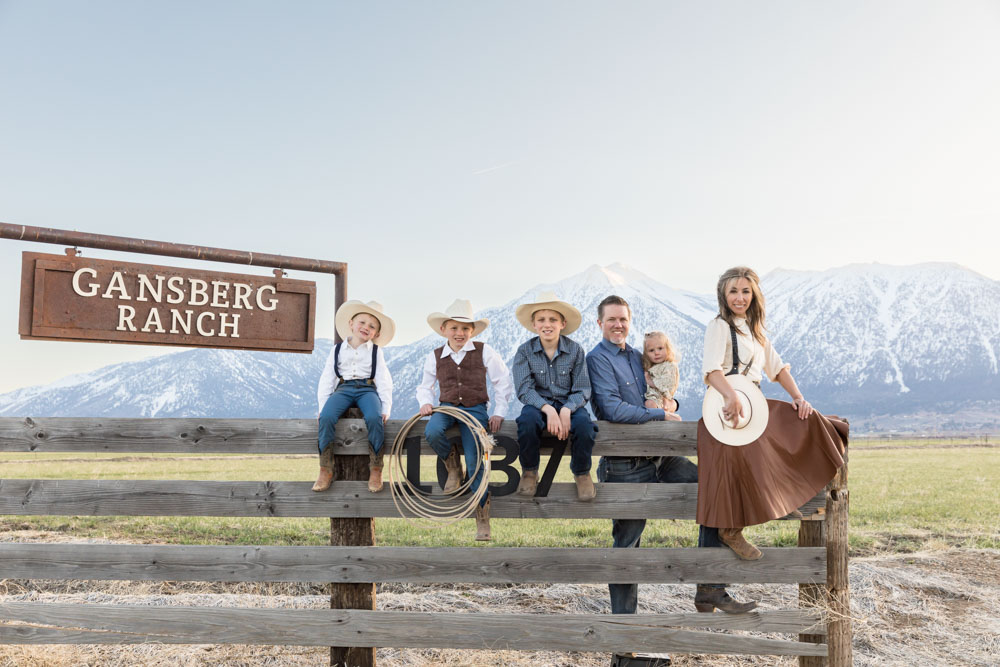 Western Themed Family Portraits in Gardnerville
