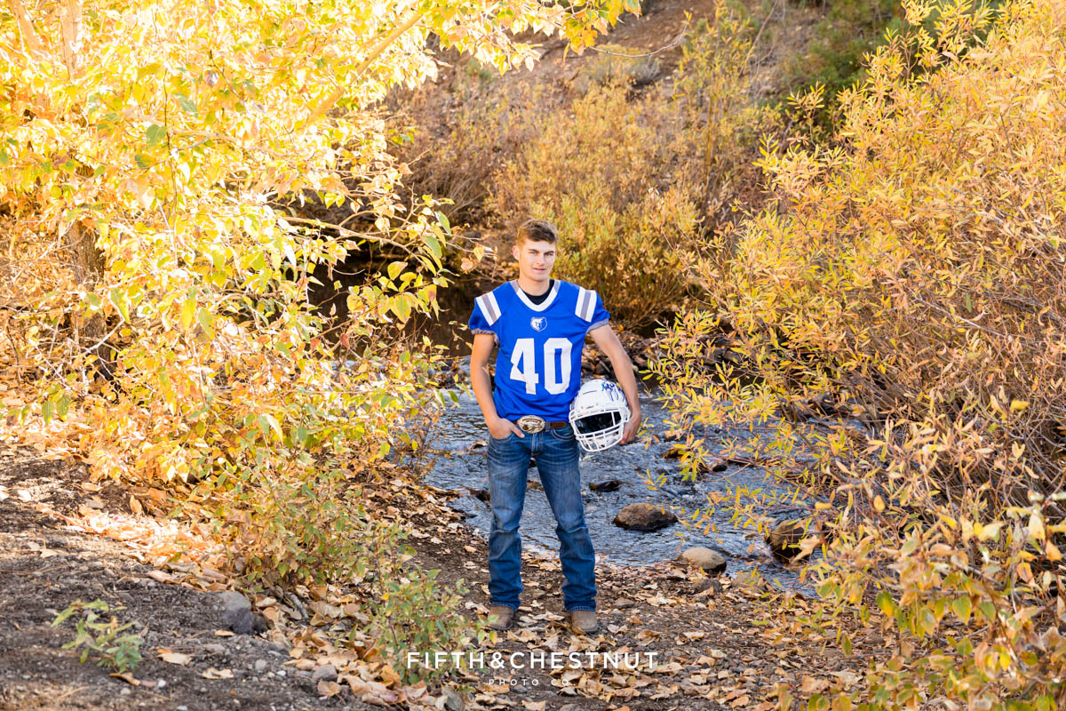 Loyalton Senior Portraits during Peak Fall Season by Reno Senior Photographer