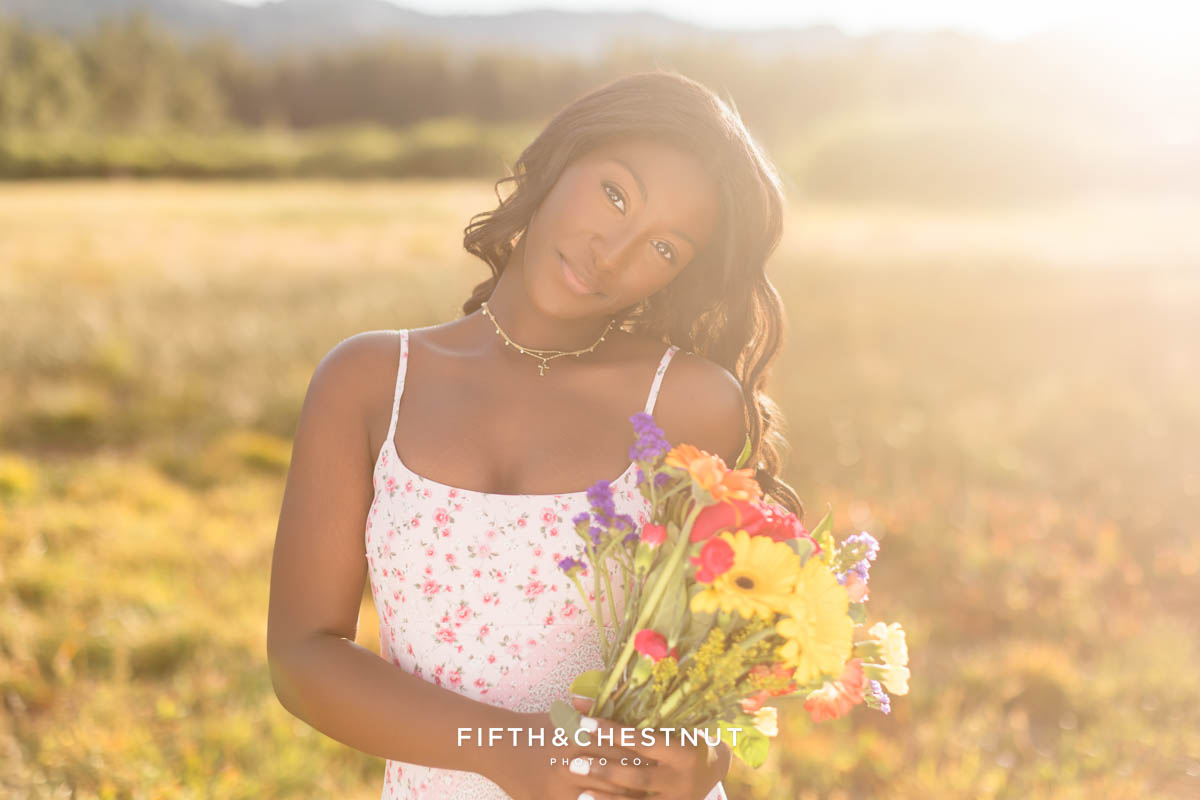 Jacqui’s Flower Farm Senior Photos in Reno/Tahoe