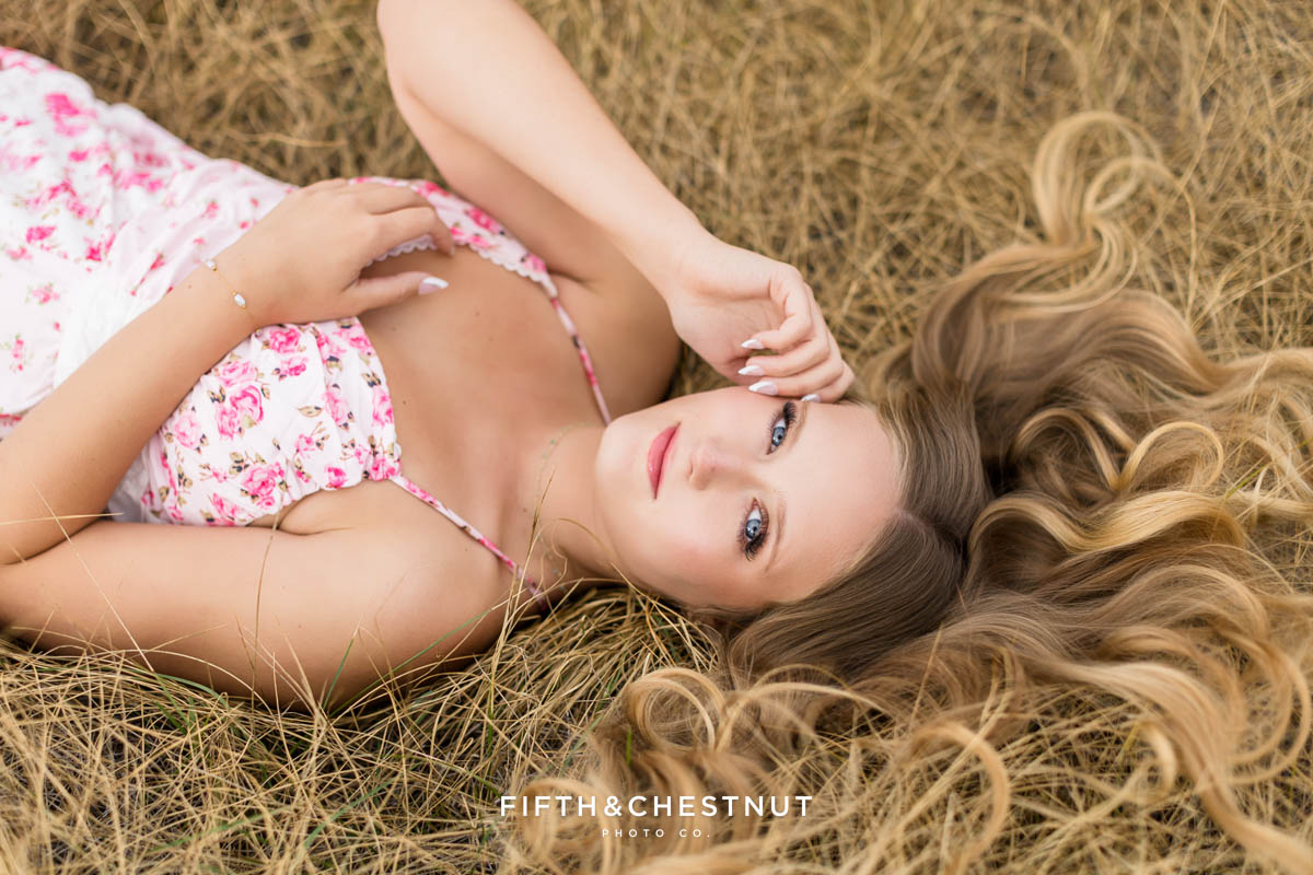 Ella’s Magical Lake Tahoe Senior Photos at the Meadows and Beach