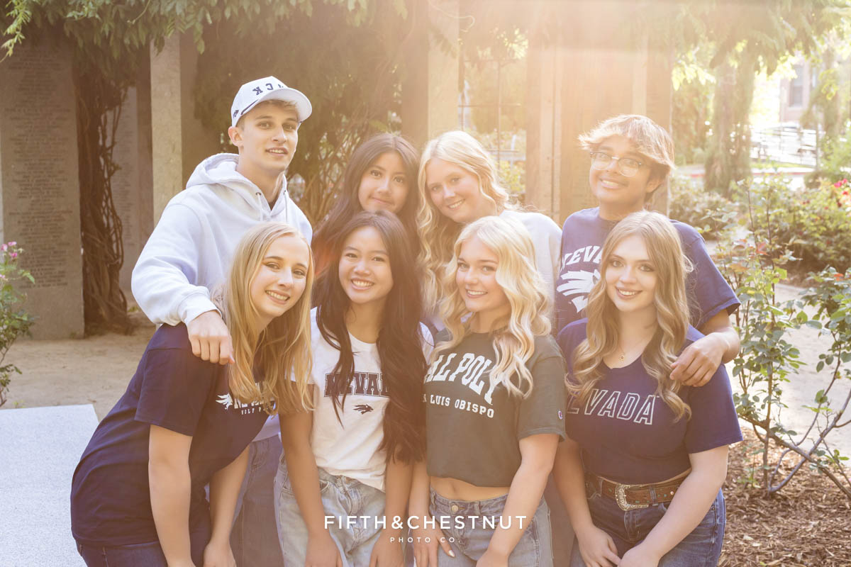 Cap and Gown / College T-Shirt Photoshoot with the Class of 2026 Senior VIP Team